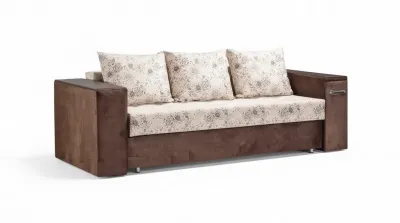 Евро-софа «Глория с баром» Микровелюр (Ш*Г*В) 2550х1000х940 мм