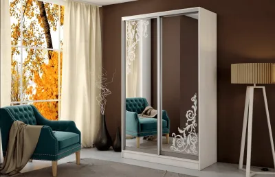 Шкаф-купе «Тринити-2 NEW, 2-х створчатый» (Ш*В*Г)1350*2244*600 мм