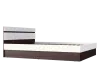 Кровать 1,4 «Ким» Венге / Белый глянец с ПМ (Ш*В*Г) 1445х800х2042 мм