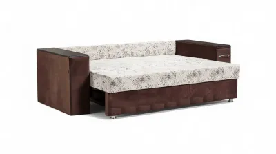 Евро-софа «Глория с баром» Микровелюр (Ш*Г*В) 2550х1000х940 мм