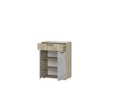 Комод Бостон КМ-800 дуб крафт серый / бетонный камень (ШхВхГ) 800*1065*400