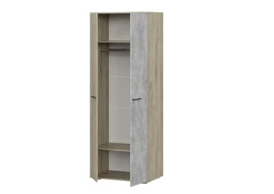 Шкаф Бостон ШК-800 дуб крафт серый / бетонный камень (ШхВхГ) 800*2120*500