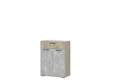 Комод Бостон КМ-800 дуб крафт серый / бетонный камень (ШхВхГ) 800*1065*400