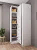 Шкаф угловой прямой «Челси» Белый глянец / белый (ШхВхГ) 950х2022х950 мм