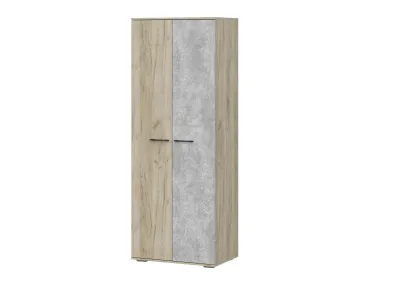 Шкаф Бостон ШК-800 дуб крафт серый / бетонный камень (ШхВхГ) 800*2120*500