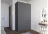 Шкаф «Челси» 1200 Графит / графит (ШхВхГ) 1202х2022х514 мм